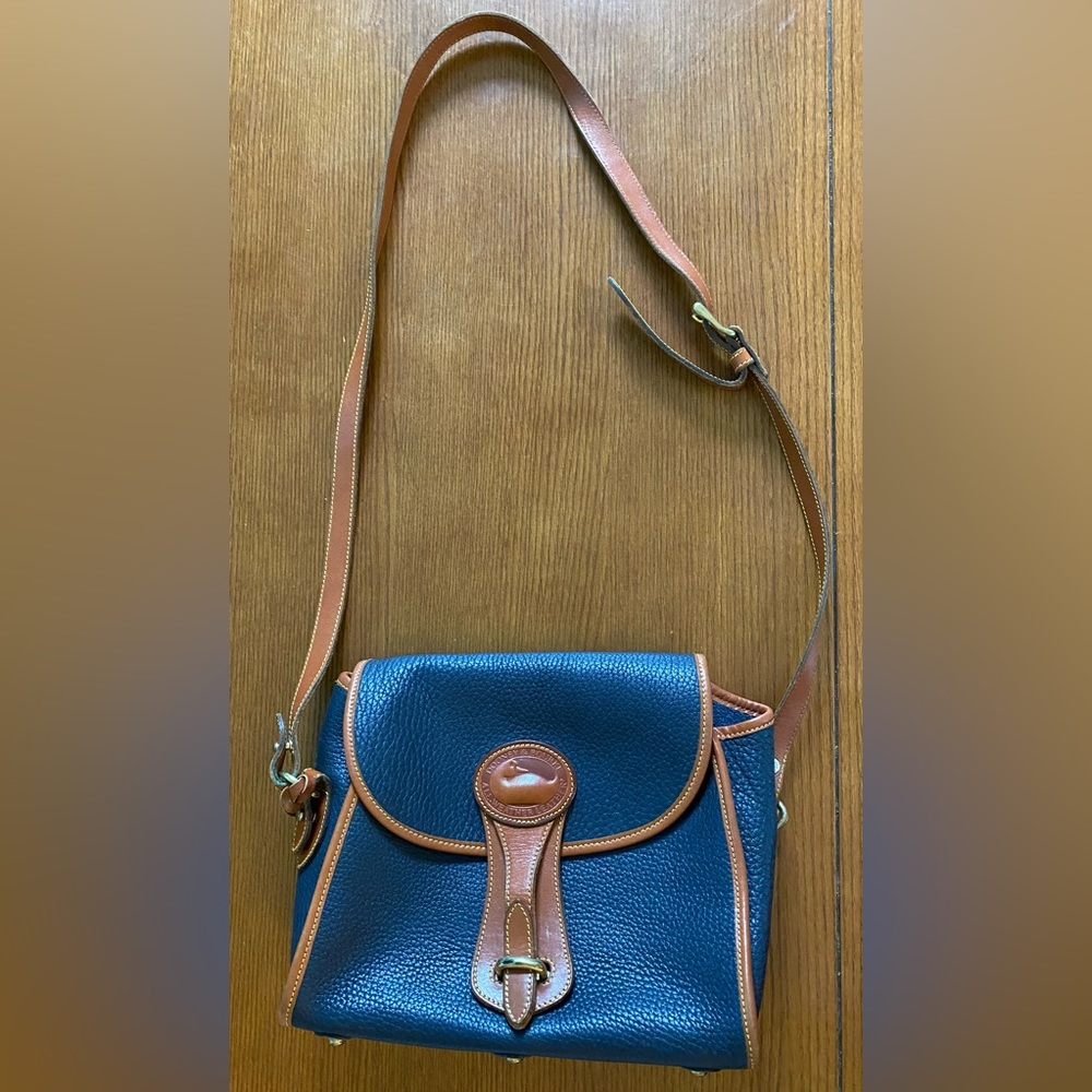 Dooney & Bourke Vintage Bag - Navy and Brown